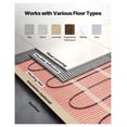 thumbnail image 3 of Floor Heating Mat 50 sqft 120V Electric Radiant System with Smart Thermostat, 3 of 9