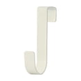 thumbnail image 4 of Paquete de 6 ganchos para colgar en la puerta en forma de Z, reversibles y resistentes, se adapta al gancho de la puerta de plástico para colgar ropa, toallas, blanco, 4 of 5