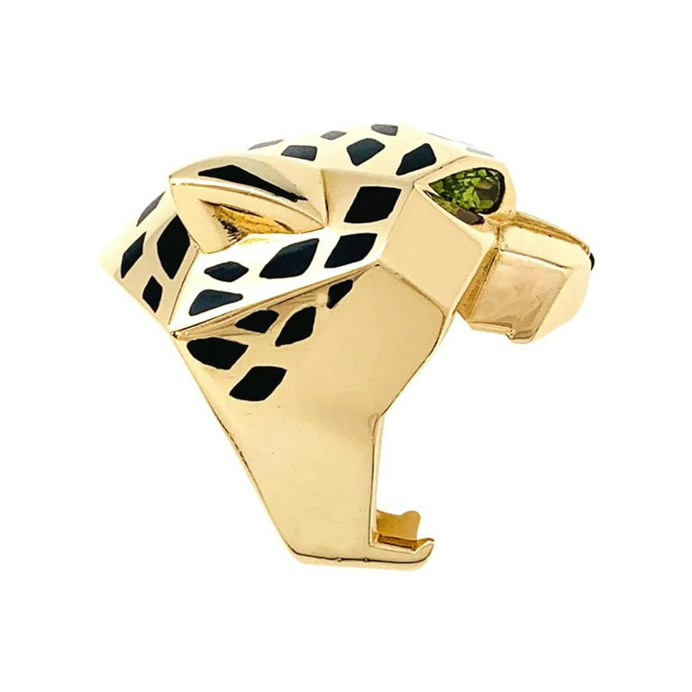 Cartier 18K Yellow Gold Panthere de Cartier Ring Size 64 US 11