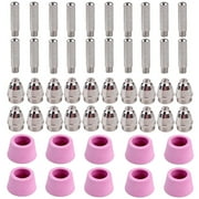 AMICO POWER CUT5060-050, 50Pcs Plasma Cutter Consumables Nozzles, Electrodes and Cups for AMICO CUT-50 APC-50 & CTS-200