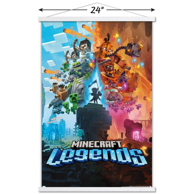 Minecraft: Legends - Key Art Wall Poster with Magnetic Frame