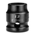 thumbnail image 1 of Capri Tools Dado de impacto rechoncho de 13 mm, accionamiento de 1/2 pulg., 6 puntos, métrico, 1 of 1