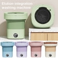 thumbnail image 2 of Chicmine 1 Set Foldable Mini Washing Machine Low Noise Energy-saving Compact Size Underwear Socks Clothes Small Washer Bathroom Supplies, 2 of 11