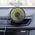 thumbnail image 3 of Ventilador USB de 5V Ángulo Variable Ventosa de Bajo Ruido Potente Ventilador Personal Eléctrico para de Automóvil SUV, 3 of 9
