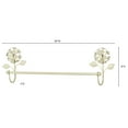 thumbnail image 3 of Hydrangea Towel Bar Creamy Gold Towel Bar, 3 of 4