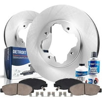 Detroit Axle - Front Brake Kit for Honda Accord Acura CL Brake Rotors Ceramic Brakes Pads Replacement: 10.22" Front Rotors