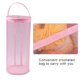 thumbnail image 2 of Ounissouiy Bolsa de almacenamiento de hilo portátil Redonda Malla vacía Bolas de hilo Organizador Cesta Bolsa de asas de hilo de ganchillo - Artesanía Rosado, 2 of 6