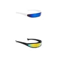thumbnail image 1 of Paquete de 2 gafas de sol Zulema escudo de cíclope visera lente espejada, 1 of 8