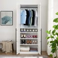 thumbnail image 5 of Manhattan Comfort Lee Wardrobe Closet 3.0 from Engineered Wood in White, 5 of 5