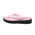 thumbnail image 2 of Xdegoge Flip Flops for Women Open Toe Flatform Thong Sandals Retro Polka Dot Print Thick Sole Slip On Casual Beach Vacation Daily Shoes, 2 of 9