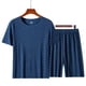 thumbnail image 5 of Pijamas de verano para hombre, conjunto de ropa para el hogar, camiseta estampada de seda helada, pijamas informales de Modal de manga corta, pantalones de pijama para hombre, traje fino, 5 of 5