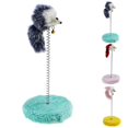 thumbnail image 2 of Chat Printemps Jouet Interactif Peluche Chat Gratter Chaton Souris Jouet avec Cloche, 2 of 10