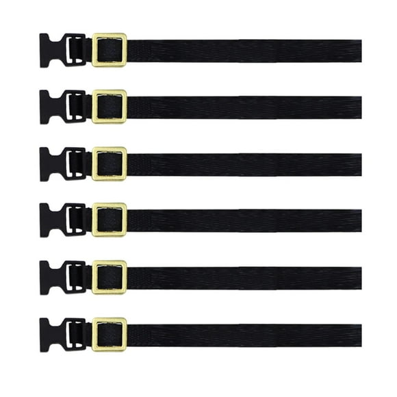 6 Correas Elásticas para Portaequipajes de Coches RC Crawler (Escala 1:18 y 1:10) - Accesorios y Suministros - Correa para Portaequipajes de Coches RC Negro