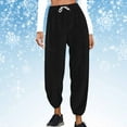 thumbnail image 3 of Posijego Womens Fleece Joggers Drawstring Elastic Waist Fuzzy Pajama Pants Women's Pj Lounge Pants, 3 of 6