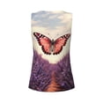 thumbnail image 5 of Lsque Butterfly Over Lavender Printed Workout Tank Tops for Women, Athletic Sports Tank Tops, Compression Sleeveless Dry Fit Shirts,Sleeveless Yoga Shirt-X-Large, 5 of 9