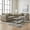 Olive Green, variant on Roundhill Furniture Wilson 2-Piece Living Room Set, Sofa and Loveseat, Sunset Rust