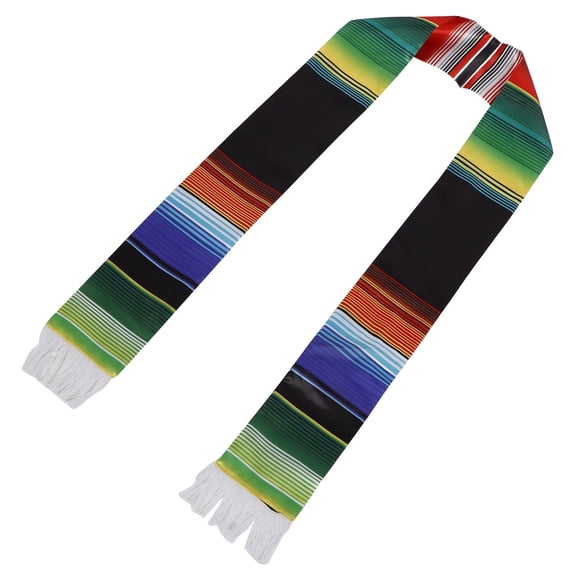 WRITWAA Multi-Color Embroidered Graduation Stole 1-Pack for Stylish Graduation Ceremony and Special Occasion Wear