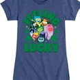 thumbnail image 3 of Inside Out 2 - Inside Out Feeling Lucky  - Girls Fitted Short Sleeve Graphic T-Shirt, 3 of 5