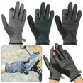 thumbnail image 5 of Outdoor Ice Silk Driving Cycling Nonslip Summer Gloves Thin Mittens Fishing Gloves Sun Protection BLACK, 5 of 8