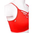 thumbnail image 5 of MixMatchy Women's Front Triple Crisscross Seamless Removable Pad Bralette, 5 of 5