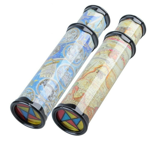 Magical Rotating Kaleidoscope – 30cm Large Optical Toy for Kids & Adults with Ever-Changing Interior Scenes