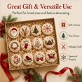 thumbnail image 7 of DIY Felt Christmas Ornament Kit,Hand Embroidery Christmas Ornaments kit, Beginner Craft Set for Adults, Hanging Set, Cross Stitch Pattern, Decoration Making Materials,Xmas‑Santa, 7 of 7