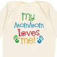 thumbnail image 4 of Inktastic Mommom Loves Me Childs Boys or Girls Long Sleeve Baby Bodysuit, 4 of 5