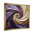 thumbnail image 4 of Designart "Tranquil Purple Pottery Spirals" Abstract Spirals Picture Framed Wall Art Living Room, 4 of 5