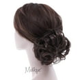 thumbnail image 2 of Motique Accessories  Messy Bun Synthetic Hair Piece Scrunchie - Dark Brown, 2 of 4