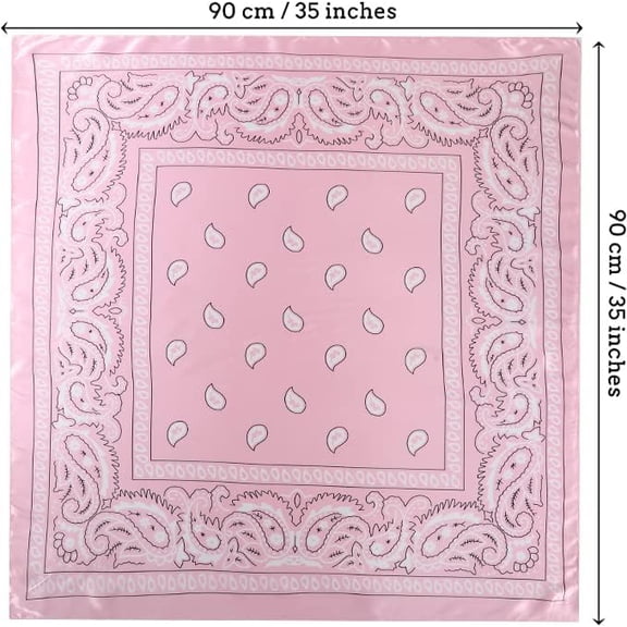WEIFEI-35" Satin Square Hair Scarf Bandanas 3Pcs Large Silk Head Scarves Lightweight Satin Hair Kerchief Sleeping Hair Wraps