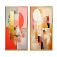 thumbnail image 2 of Designart "Serendipitous Circular Geometric Serenity I" Modern Geometric Framed Wall Art Set Of 2 - Modern Gold Gallery Wall Frame Set For Home Decor, 2 of 6