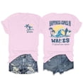 thumbnail image 1 of TINZ T-Shirt à Manches Longues Imprimé d'Été pour Femmes, Col Rond, Compression, Coupe Ample, Pack de T-Shirts à Manches Courtes pour Femmes, 1 of 5