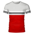 thumbnail image 4 of Ketyyh-chn99 T-Shirt pour Homme Uni à Manches Courtes T-Shirt pour Homme T-Shirt Classique à Manches Longues T-Shirt Confortable et Doux pour Homme Rouge,2TG, 4 of 4