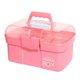 thumbnail image 2 of Plastic Storage Box with Removable Tray Nail Polish Carrying Case Multipurpose Organizer Storage Case for Nail Art Craft Cosmetic, 2 of 5