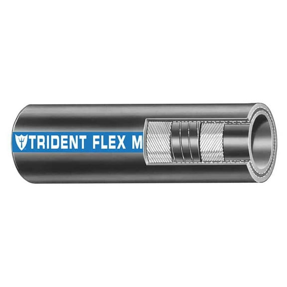 Trident Marine 3/4" Flex Marine Wet Exhaust & Water Hose - Black - Sold by the Foot | Bundle of 5