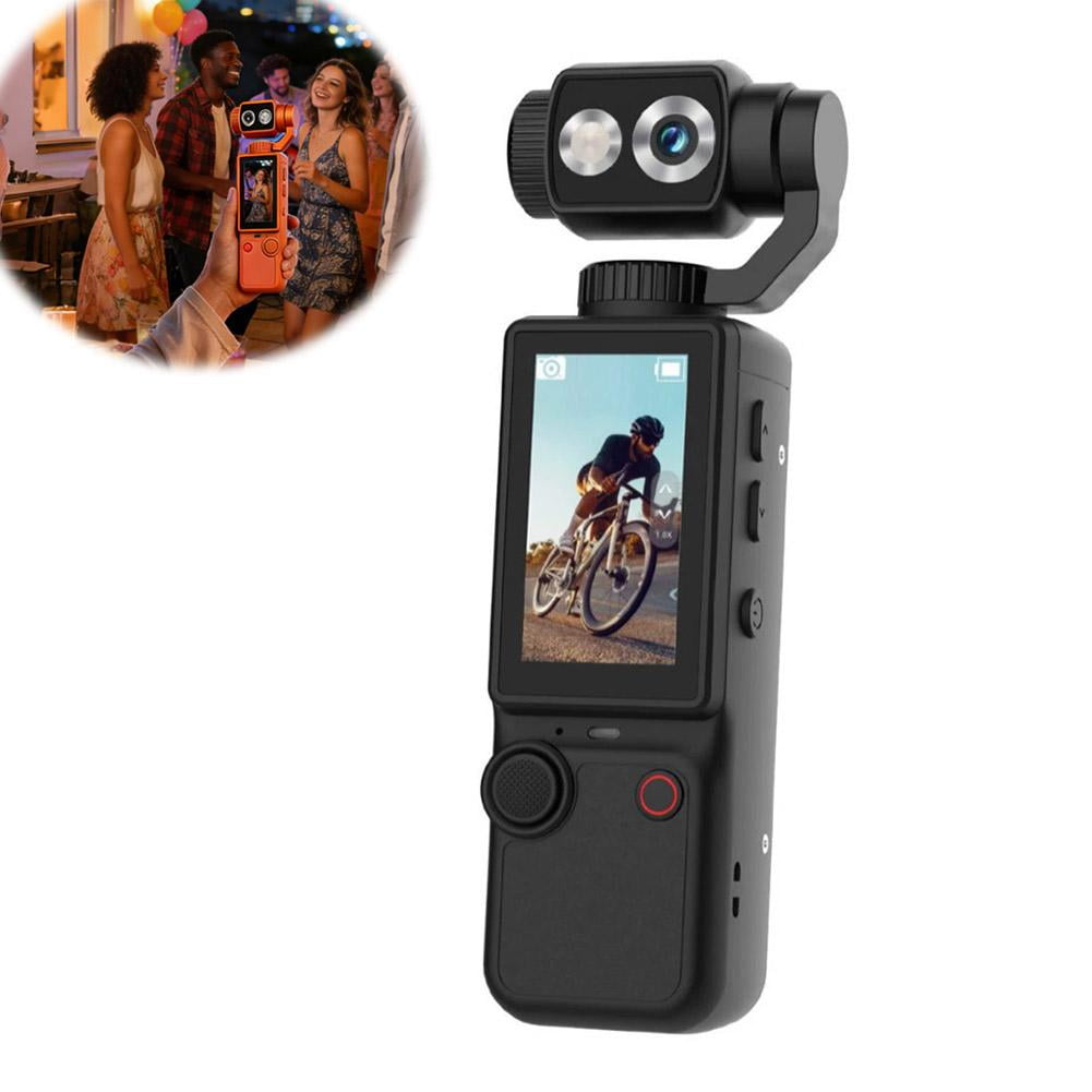 4K Body Cameras with Audio and Video Recording, Handheld Pocket Camera with Fill Light, 2000mAh Battery, Mini Vlogging Camera for Travel, Sports, Work Records, Covert Recording