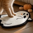 thumbnail image 6 of Yhmxh Halloween Bathroom Rugs, Halloween Ghost Shaped Bath Mats, Farmhouse Non-Slip Area Rug, Fluffy Absorbent Ghost Doormat for Bathroom Halloween Decorations 15.7x23.6 Inches, 6 of 6
