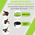 thumbnail image 3 of OWNTIDE  WA0014 20ft 0.080" Trimmer Line for Worx WG168 WG184 WG190 WG191 Weed Eater, 8 Spools & 2 WA0037 Cap Covers, 3 of 7