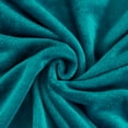 thumbnail image 3 of JML Microlight Ultra Soft Plush Throw Blanket Solid Teal Solid Color, 3 of 5