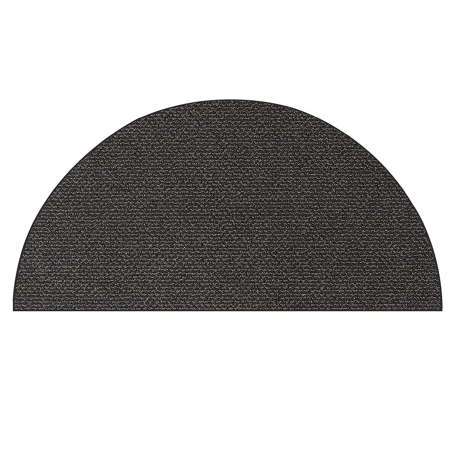 Urban Retreat Ultra Soft Area Rugs Sandy Coal 66"x132" Half Round