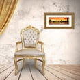 thumbnail image 3 of Ferriz, Jose 14x7 Gold Ornate Wood Framed with Double Matting Museum Art Print Titled - Skyline Barcelona 02, 3 of 4