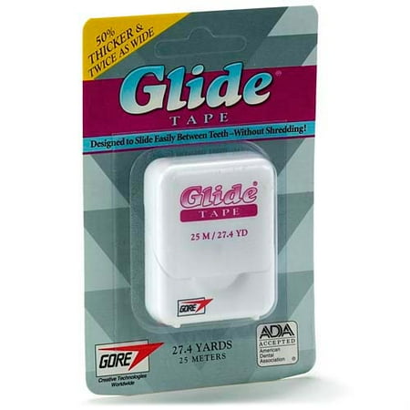 Glide Tape Dental Ribbon Floss By Gore 27.4 Yards USA Made