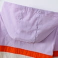 thumbnail image 6 of DAETIROS Girls Rain Jacket, Hooded Rain Jacket for Girls Kids, Purple Size 4 T, Multi-Color Hooded Lightweight, Elastic Cuffs, Breathable Rain Jacket for Girls Kids, 6 of 9