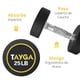 thumbnail image 2 of Par de Mancuernas Redondas Tayga 25LB de Acero y Caucho, 2 of 4