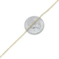 thumbnail image 2 of 1.3mm 14k Yellow Gold Plated Cable Chain Link Bracelet, 8 inches, 2 of 7