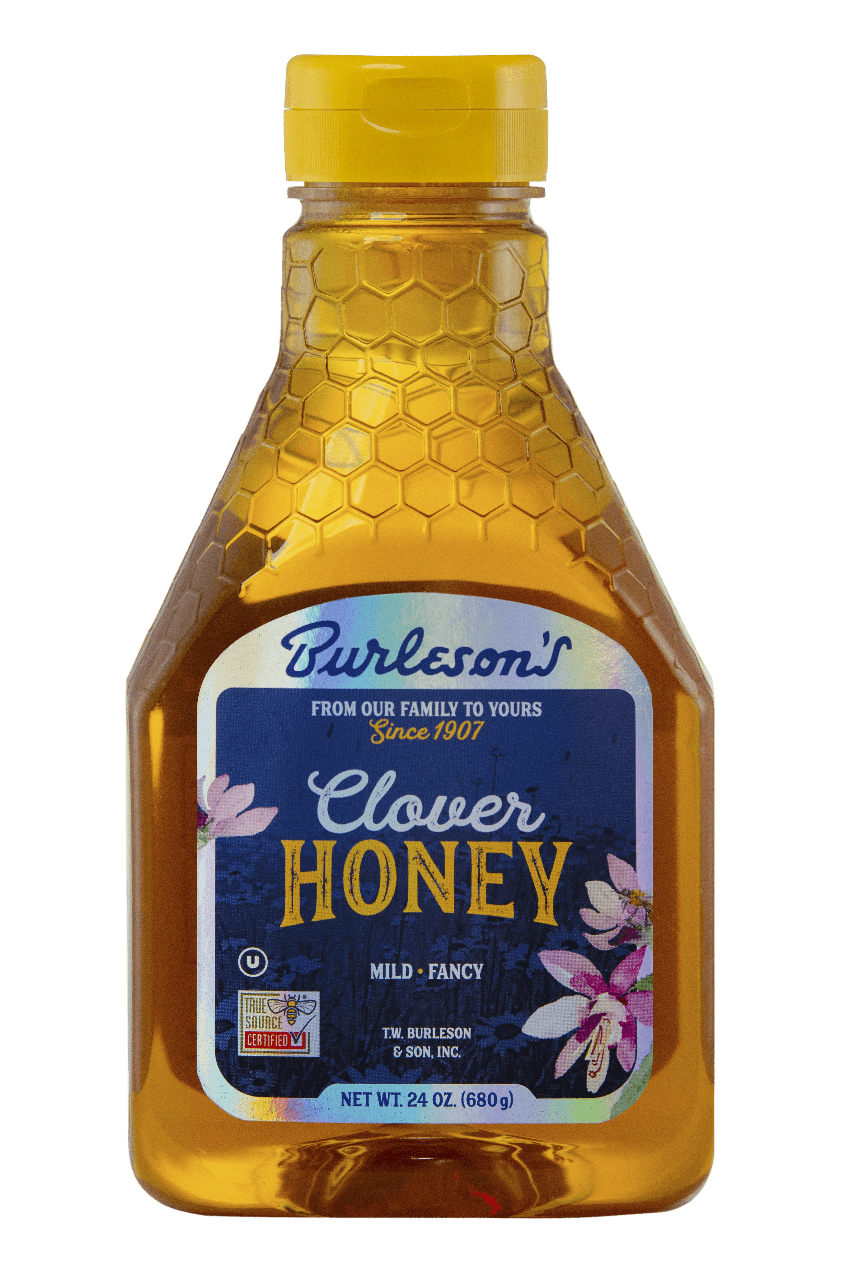 Burleson's Grade A Natural Clover Honey, 24 fl. oz.