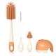 thumbnail image 2 of Botella Biberón Cepillos de silicona Conjunto con soporte Botella de leche 360 ​​GRADO Pincel de paja Portátiles Adultos Tazas Lavado Kit Hogar Naranja Inevent HA011368-02B, 2 of 7