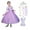 Dress with Wig, variant on Girls Princess Rapunzel Dresses Costume Long Sleeve Tulle Dress up for Halloween Cosplay Christmas Xmas Party