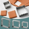 thumbnail image 2 of Stainless Steel Square Biscuit Molds for Baking, Even Heating for Cookies and Cakes, Reusable for Kitchen and Pastry, 2 of 8