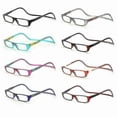 thumbnail image 5 of Gafas de lectura magnéticas plegables Shaofei con cierre de presión y cierre frontal para colgar del cuello color rojo 100 unidades, 5 of 5